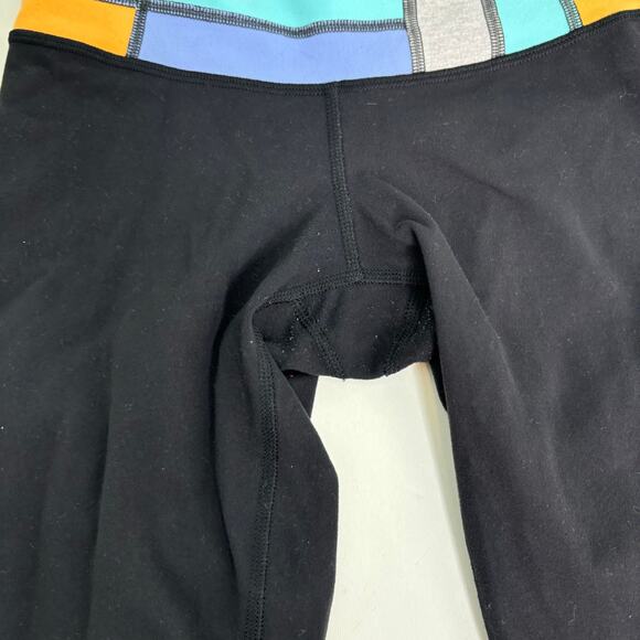 Lululemon Groove Skinny Reversible Black Quilted Waistband Leggings 2 - Picture 6 of 11